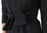 Tie Waist Dress in Black